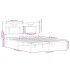 Estructura de cama sin colchón metal roble Sonoma 180x200