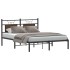 Estructura de cama sin colchón madera marrón roble 140x200