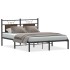 Estructura de cama sin colchón madera marrón roble 140x200