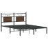 Estructura de cama sin colchón madera marrón roble 140x200