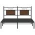 Estructura de cama sin colchón madera marrón roble 140x200