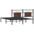 Estructura de cama sin colchón madera marrón roble 140x200