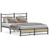 Estructura de cama sin colchón madera roble Sonoma 150x200