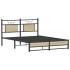 Estructura de cama sin colchón madera roble Sonoma 150x200