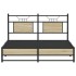 Estructura de cama sin colchón madera roble Sonoma 150x200