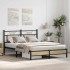Estructura de cama sin colchón madera roble Sonoma 140x200
