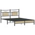 Estructura de cama sin colchón madera roble Sonoma 140x200