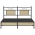 Estructura de cama sin colchón madera roble Sonoma 140x200