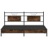 Estructura de cama sin colchón roble ahumado 183x203
