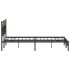Estructura de cama sin colchón roble ahumado 183x203