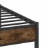 Estructura de cama sin colchón roble ahumado 183x203