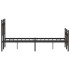 Estructura de cama sin colchón madera marrón roble 120x190