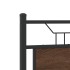 Estructura de cama sin colchón madera marrón roble 120x190