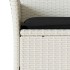 Set comedor jardín 5 pzas cojines ratán sintético vidrio