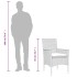 Set comedor jardín 5 pzas cojines ratán sintético vidrio