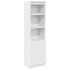Aparador alto blanco 50x35x180 cm madera de
