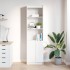 Aparador alto blanco 50x35x180 cm madera de
