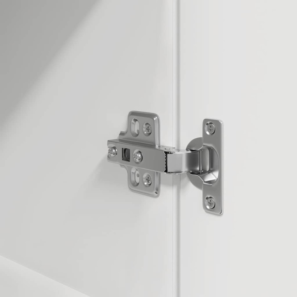 Aparador alto blanco 50x35x180 cm madera de