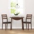 Sillas de comedor con cojines 2 uds madera maciza marrón