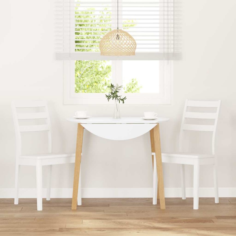 Sillas de comedor 2 unidades madera maciza de caucho