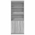 Aparador alto madera de ingeniería gris Sonoma 70x35x180