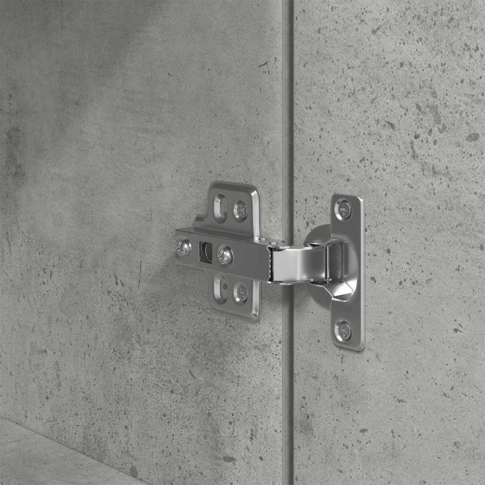 Aparador alto madera de ingeniería gris hormigón 70x35x180