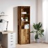 Aparador de madera vieja 50x35x180 cm Madera de