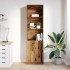 Aparador de madera vieja 50x35x180 cm Madera de