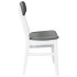 Sillas de comedor con cojines 2uds madera maciza blanco