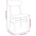 Sillas de comedor con cojines 2uds madera maciza blanco