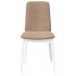 Sillas de comedor con cojines 2uds madera maciza blanco
