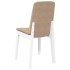 Sillas de comedor con cojines 2uds madera maciza blanco