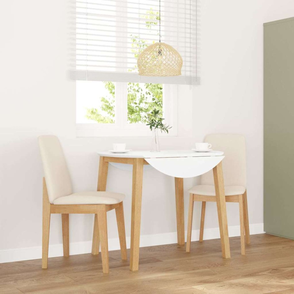 Sillas de comedor con cojines 2 uds madera maciza