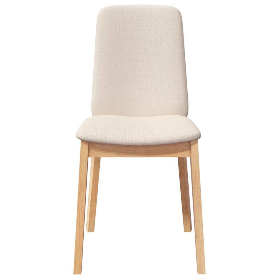 Sillas de comedor con cojines 2 uds madera maciza