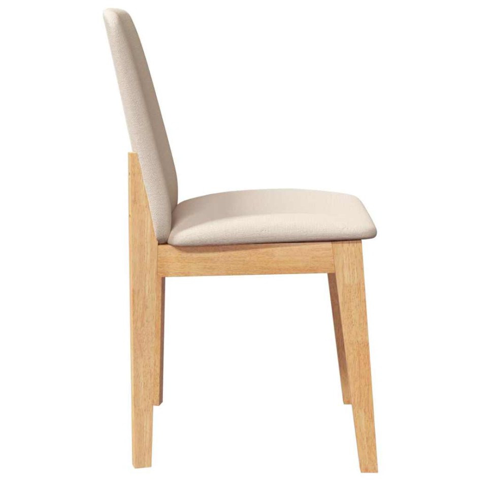 Sillas de comedor con cojines 2 uds madera maciza