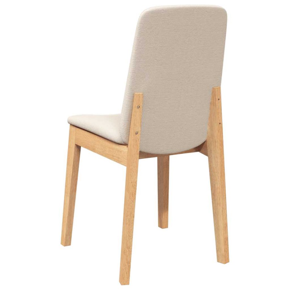 Sillas de comedor con cojines 2 uds madera maciza