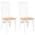 Sillas de comedor 2 unidades madera maciza de caucho