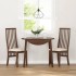 Sillas de comedor con cojines 2 uds madera maciza marrón