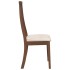 Sillas de comedor con cojines 2 uds madera maciza marrón
