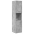 Set muebles de baño 5 piezas madera ingeniería gris