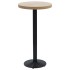 Pata de mesa de bistró negra Ø43x107 cm Hierro
