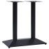 Pata de mesa de bistró negra 70x40x72 cm de hierro
