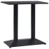 Pata de mesa de bistró negra 70x40x72 cm de hierro