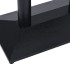 Pata de mesa de bistró negra 70x40x72 cm de hierro