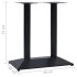 Pata de mesa de bistró negra 70x40x72 cm de hierro
