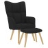 Sillón de relax con taburete tela