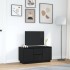 Mueble de TV con luces LED roble negro 100x41x50