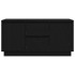 Mueble de TV con luces LED roble negro 100x41x50