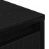 Mueble de TV con luces LED roble negro 100x41x50