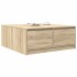 Mesa de centro con cajones roble Sonoma 100x100x40